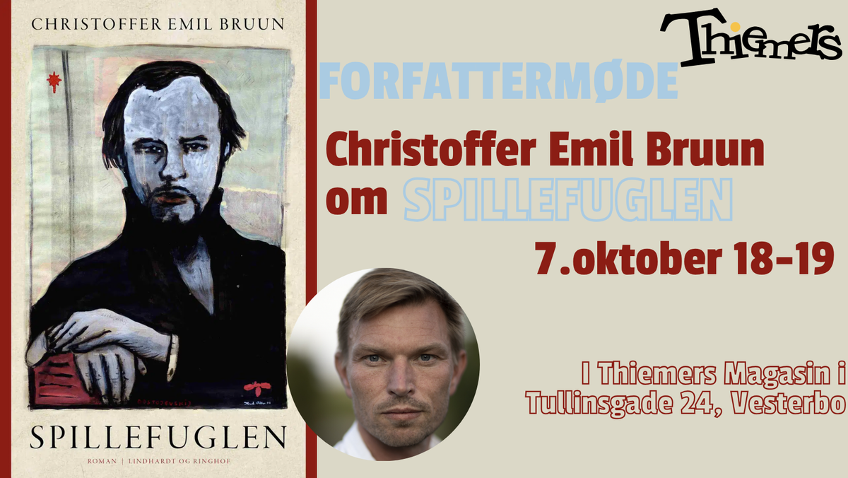 Forfattermøde: Christoffer Emil Bruun om Spillefuglen