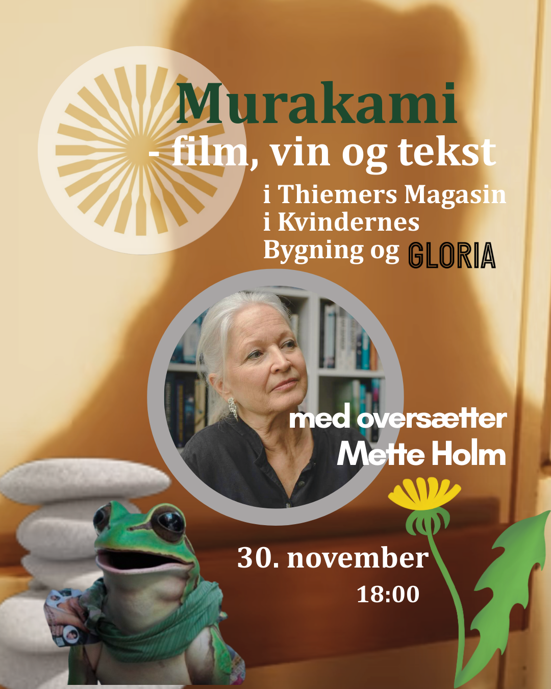 Murakami: Film, vin og tekst med Murakamis oversætter Mette Holm