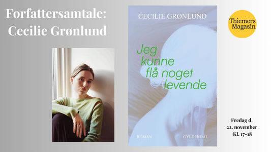22. november: Oplæsning og samtale: Cecilie Grønlund