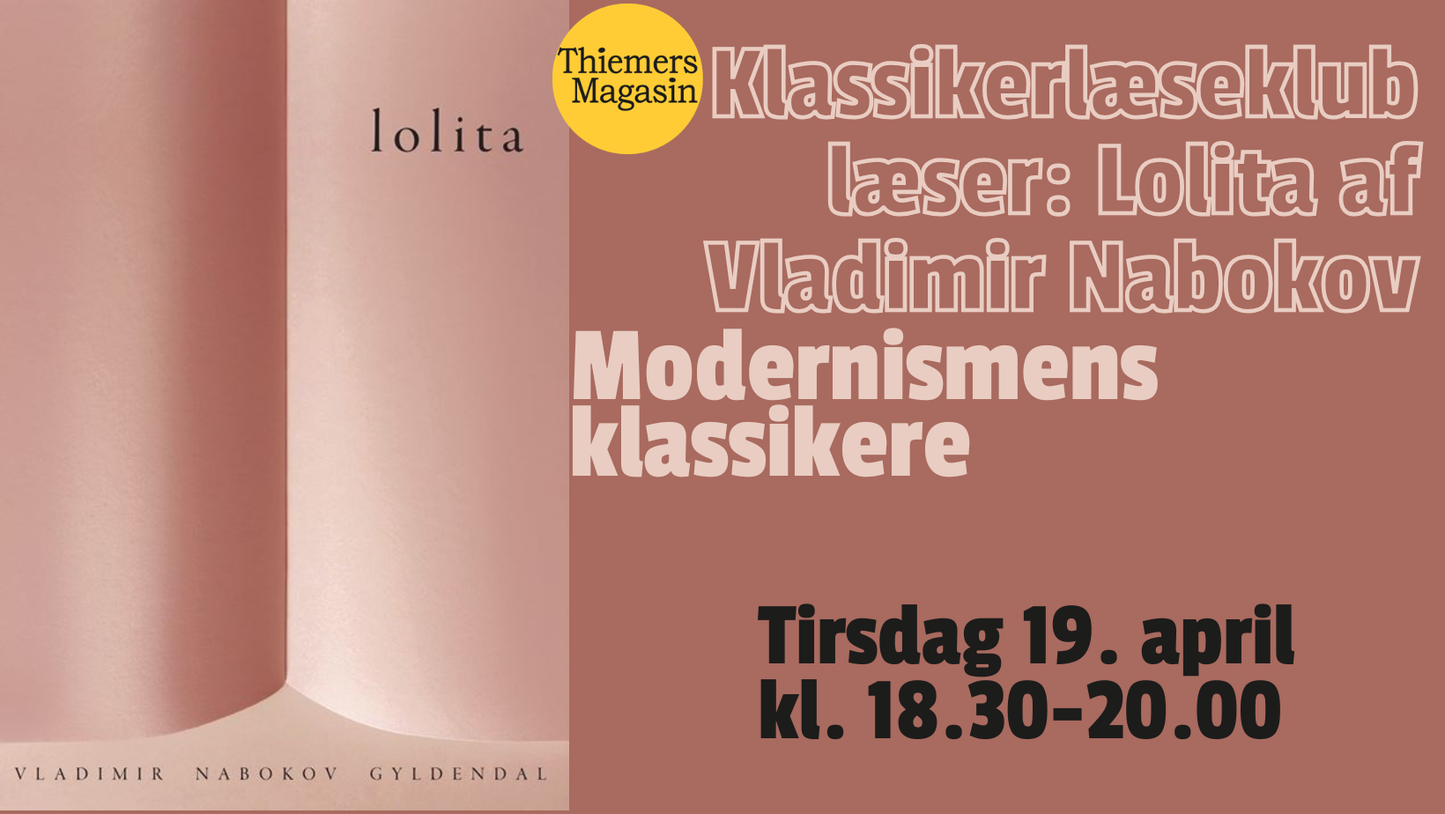 Thiemers Klassikerlæseklub læser Lolita af Vladimir Nabokov