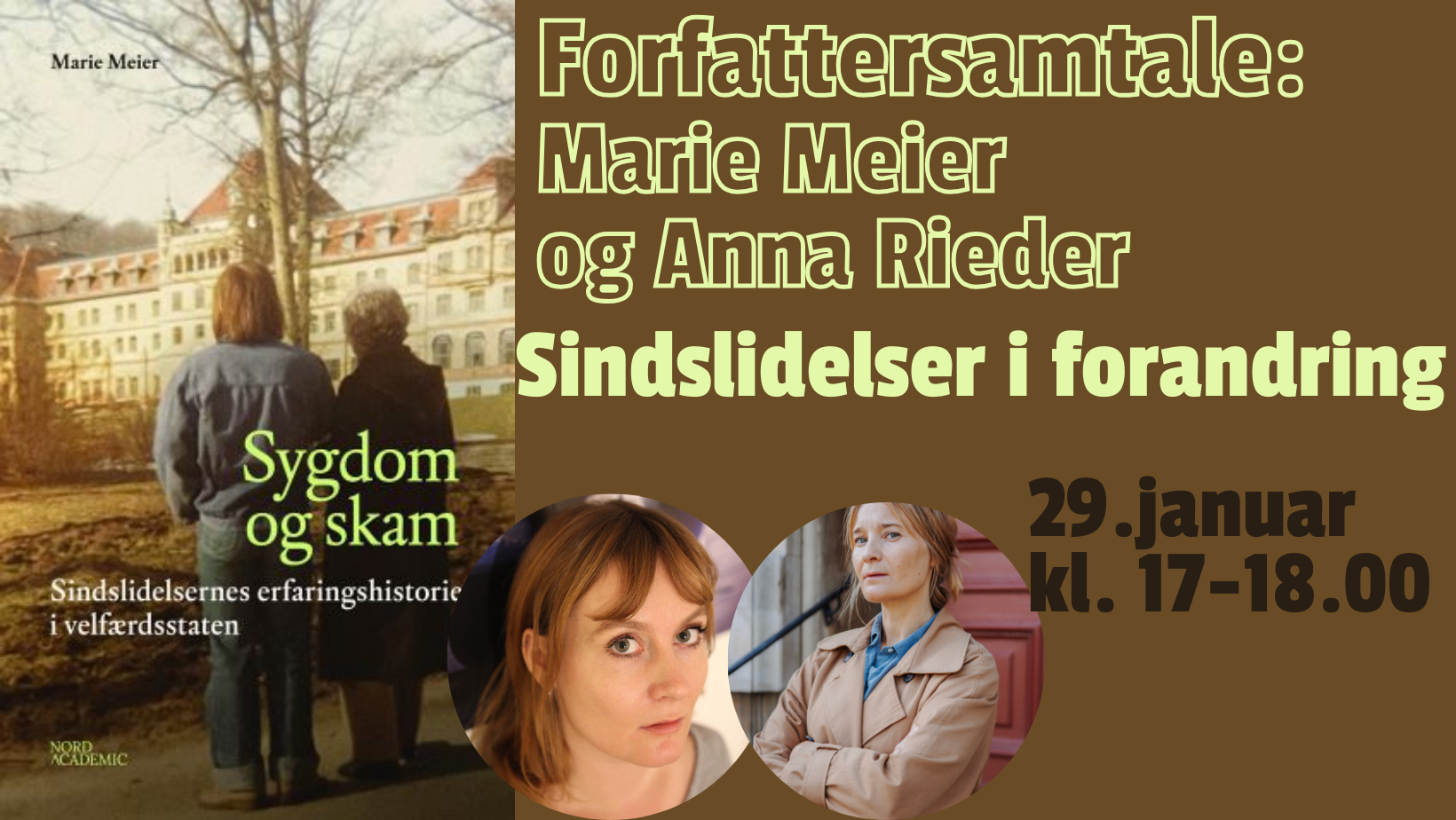 Anna Rieder Forfattersamtale: Marie Meier og Anna Rieder: Sindslidelser i forandri ...