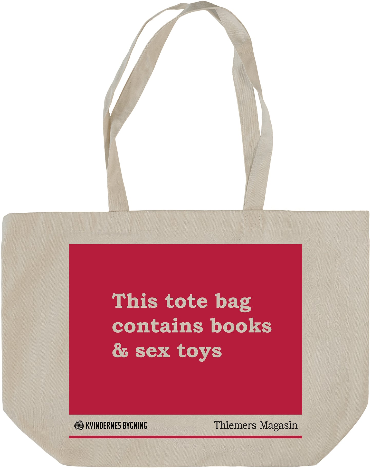 Mulepose. This bag contains books and sex toys.