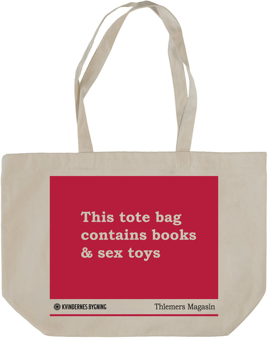 Mulepose. This bag contains books and sex toys.