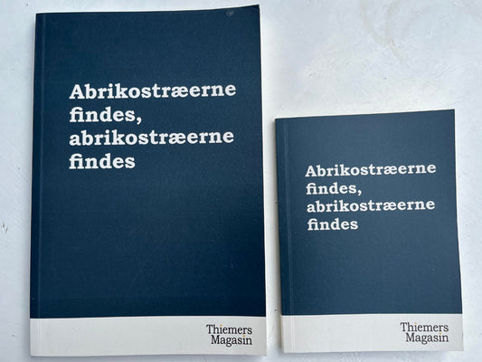 Notesbog (stor). Abrikostræerne findes, abrikostræerne findes.
